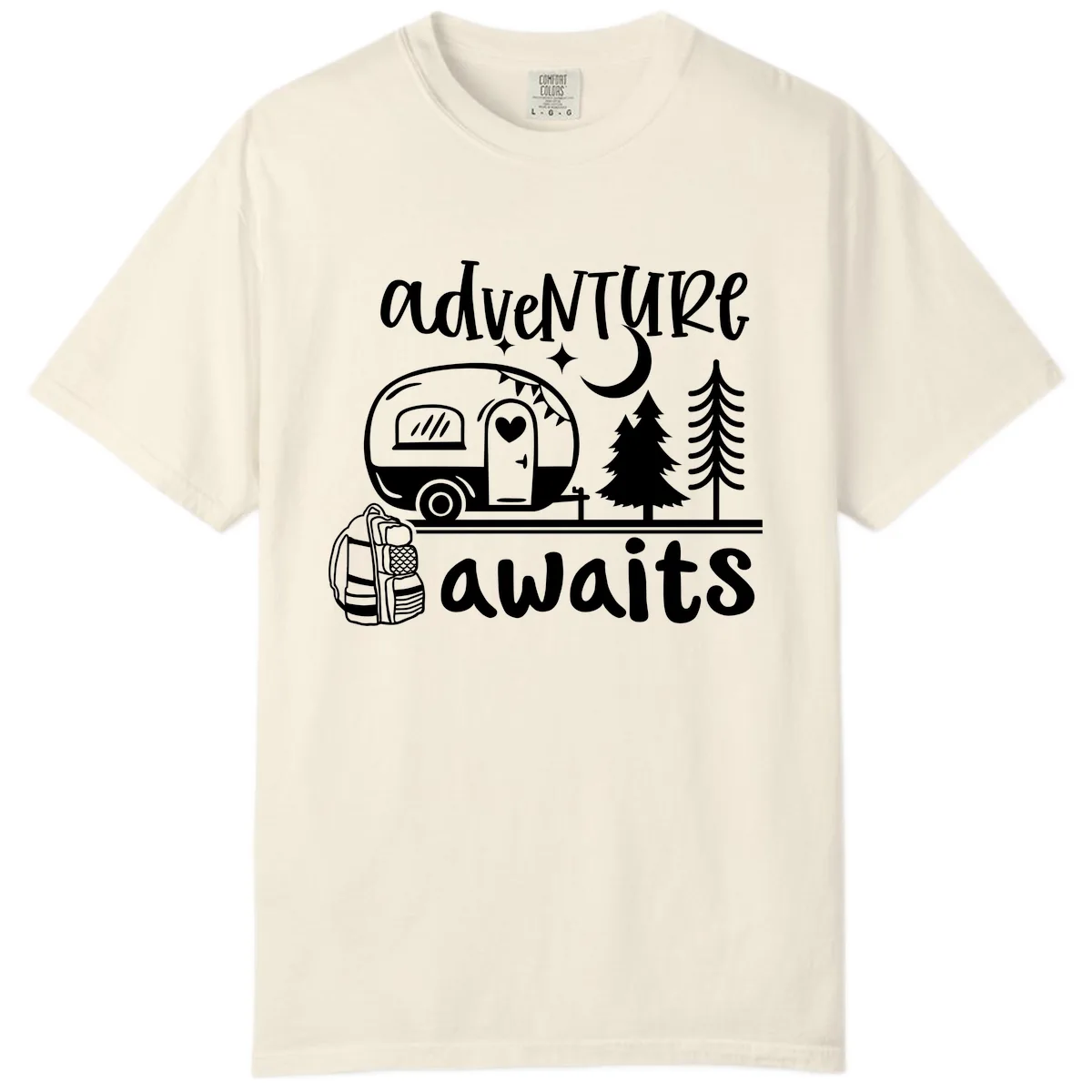 Adventure Awaits Camper Van Comfort Color in Ivory