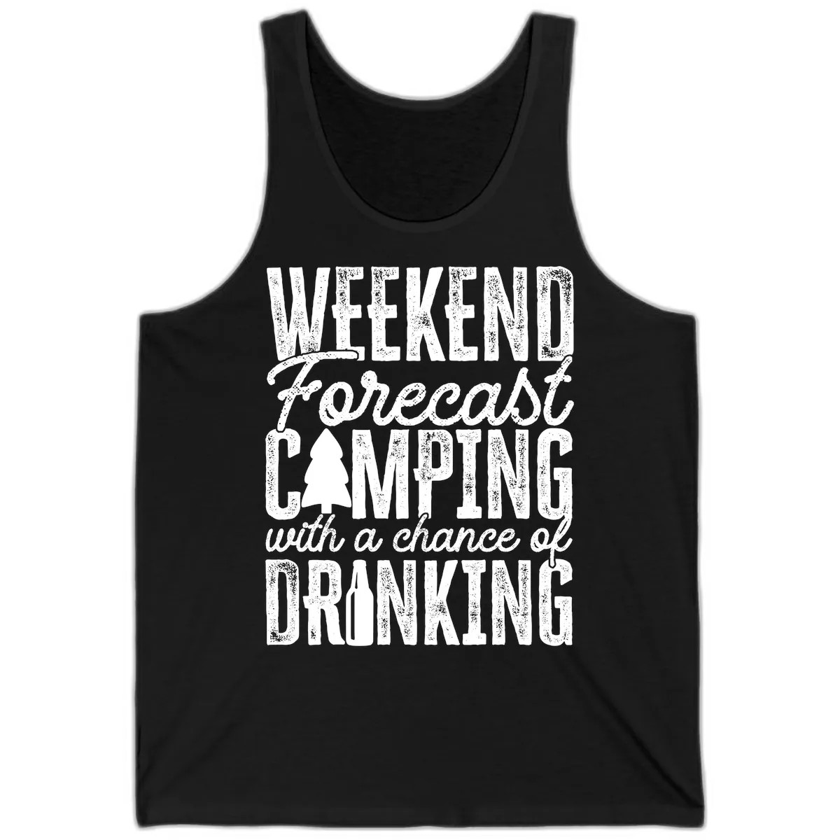 Weekend Camping With a Chance of Drinking Tank in Black