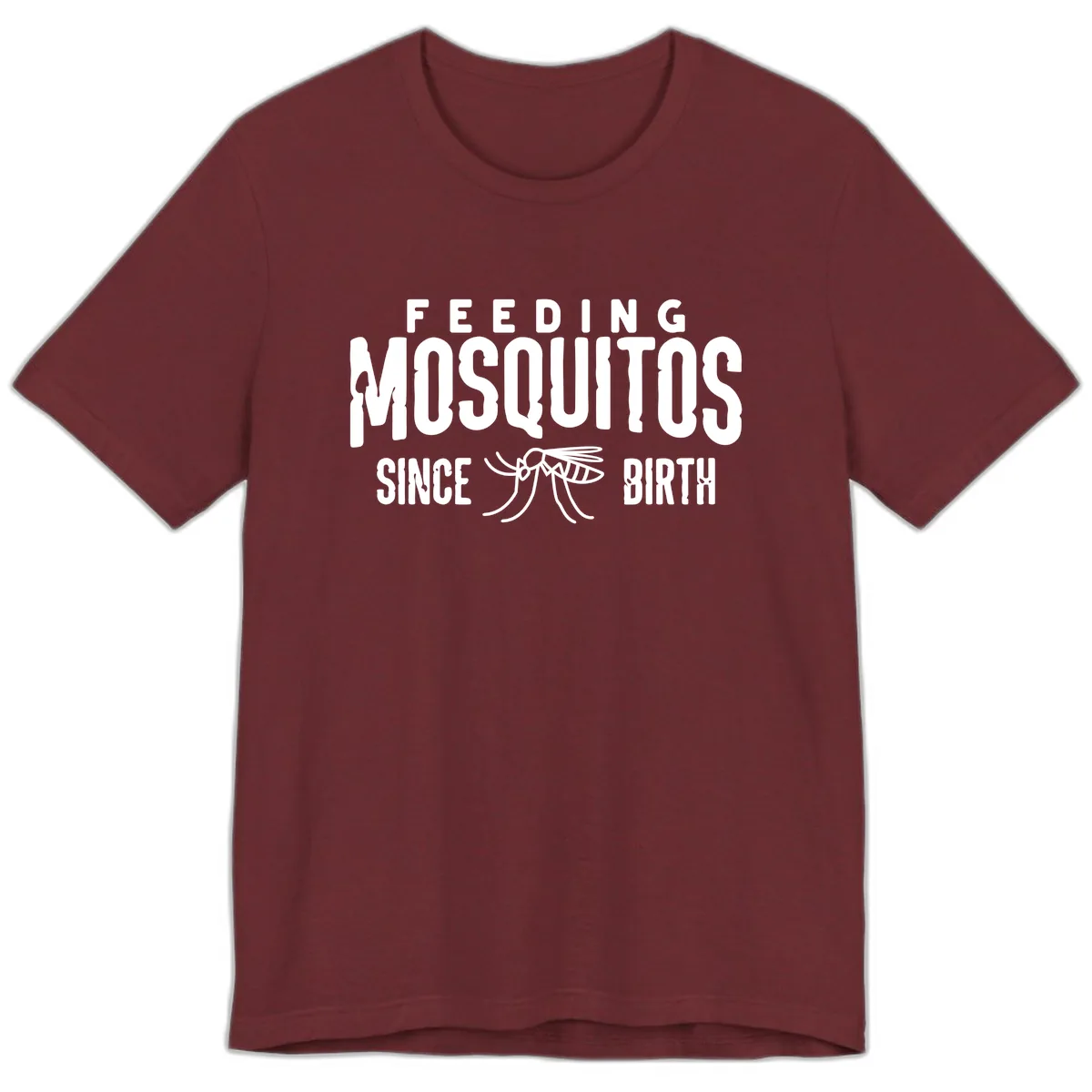 Feeding Mosquitos Since Birth Premium T-Shirt in Heather Cardinal