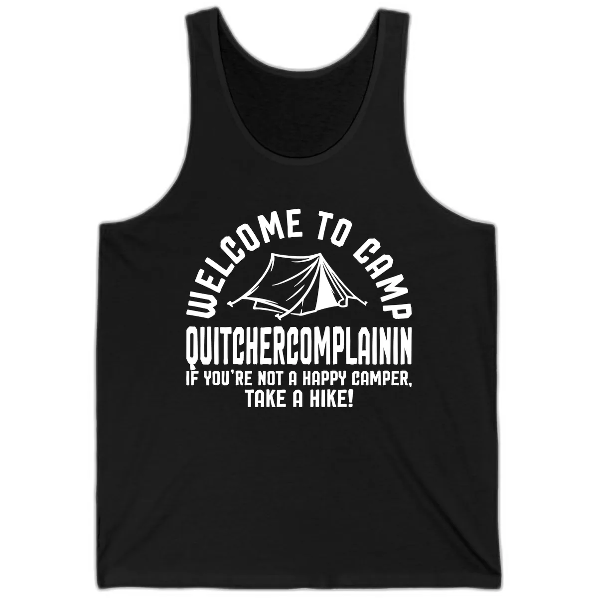 Welcome To Camp Complaining Tank in Black
