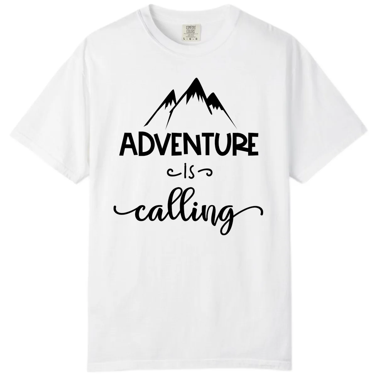 Adventure Is Calling Comfort Color in White