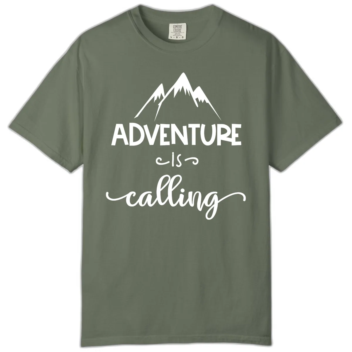 Adventure Is Calling Comfort Color in Moss