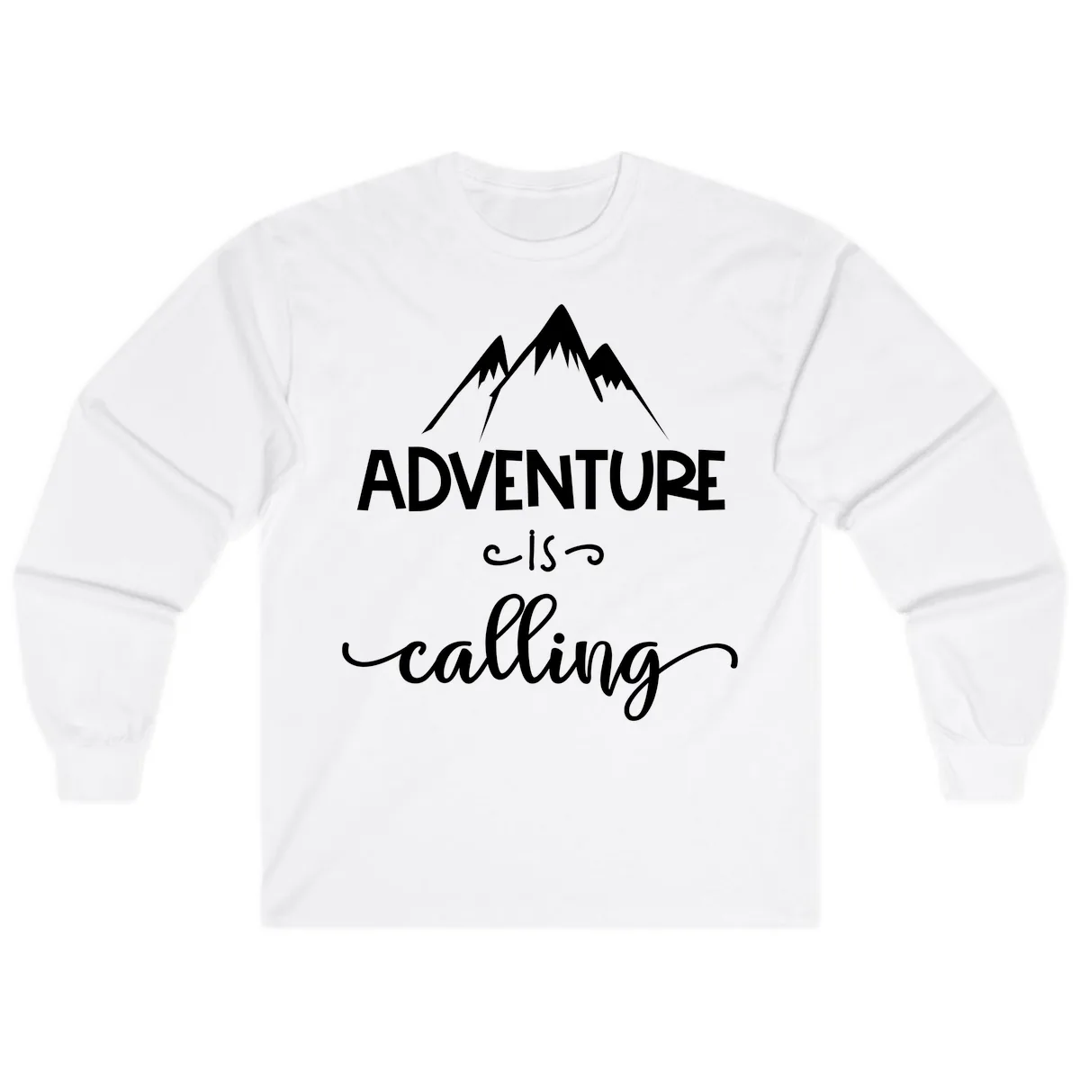 Adventure Is Calling Long Sleeve in White
