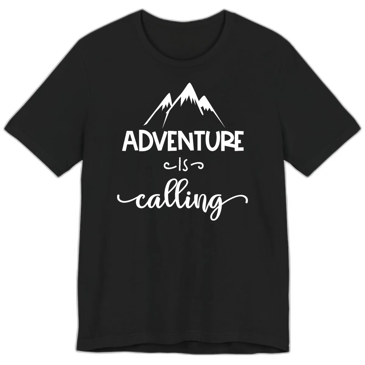 Adventure Is Calling Premium T-Shirt in Black