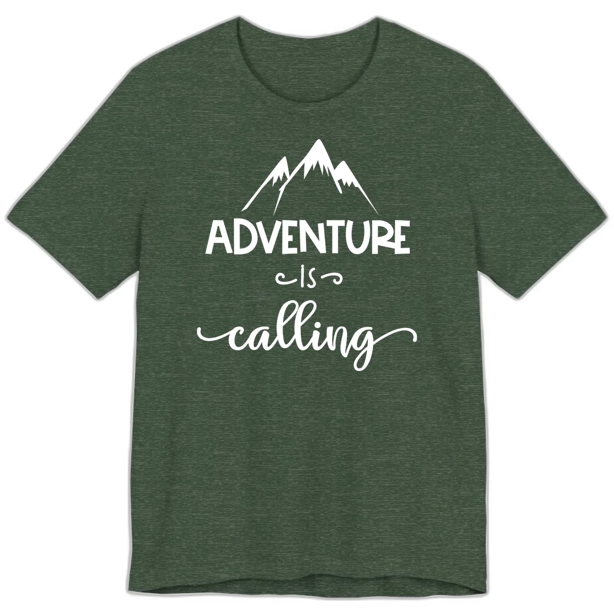Adventure Is Calling Premium T-Shirt in Heather Forest