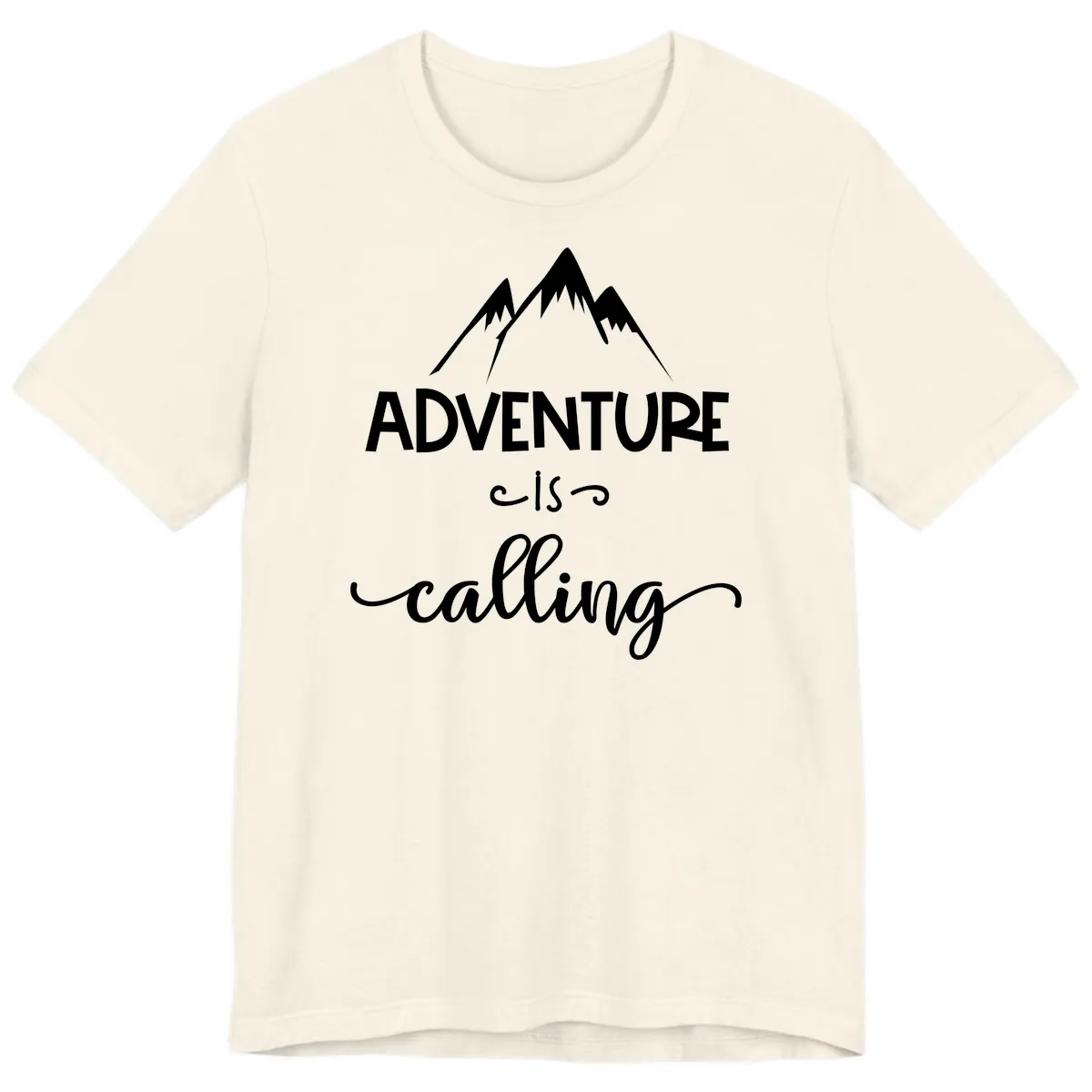 Adventure Is Calling Premium T-Shirt in Natural
