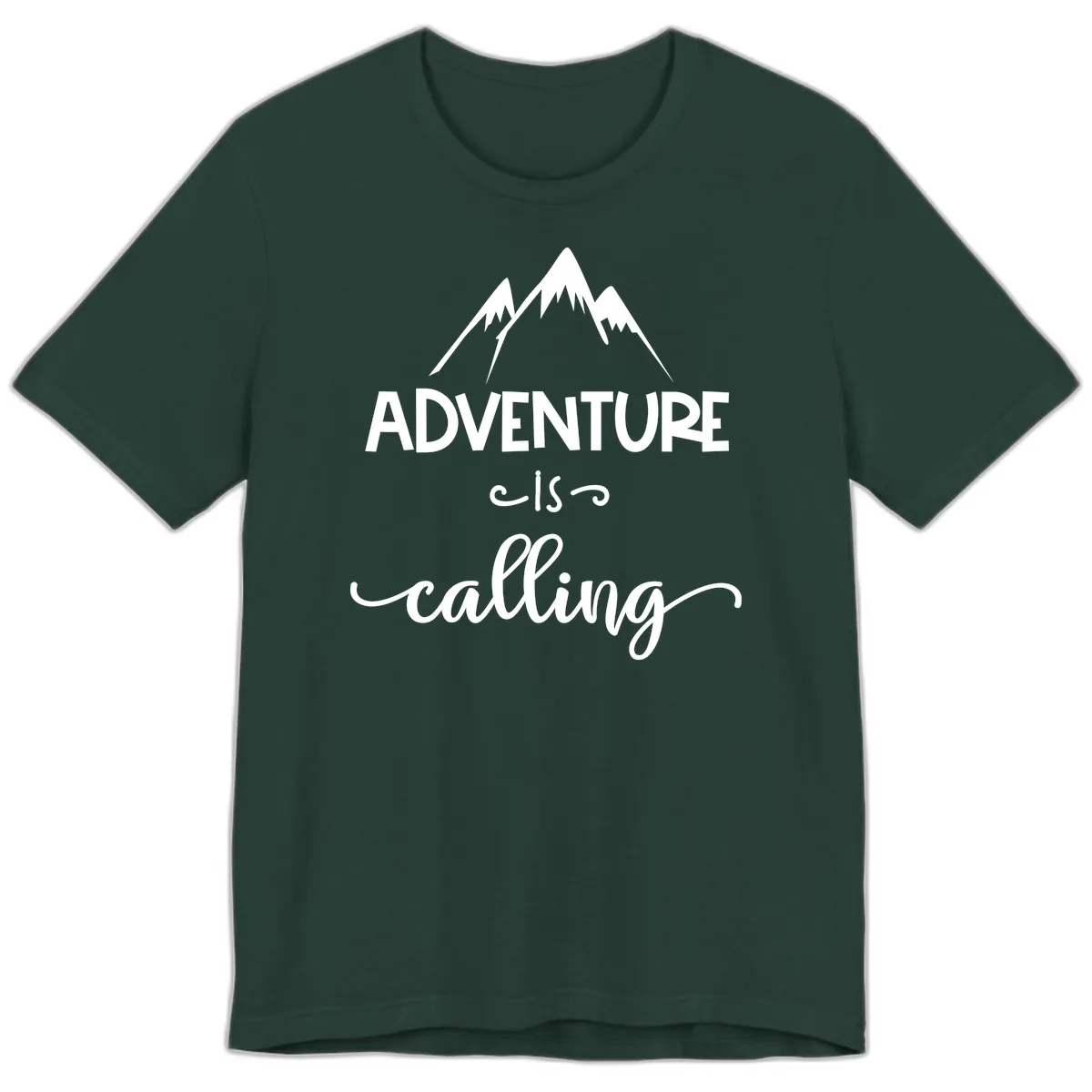 Adventure Is Calling Premium T-Shirt in Forest
