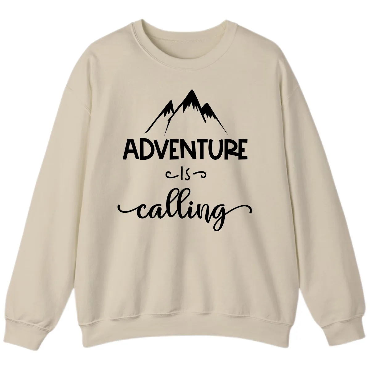 Adventure Is Calling Sweatshirt in Sand