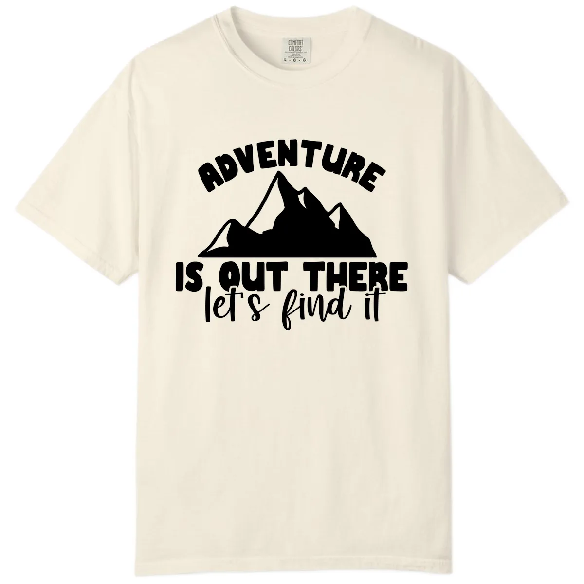 Adventure Is Out There Mountain Comfort Color in Ivory