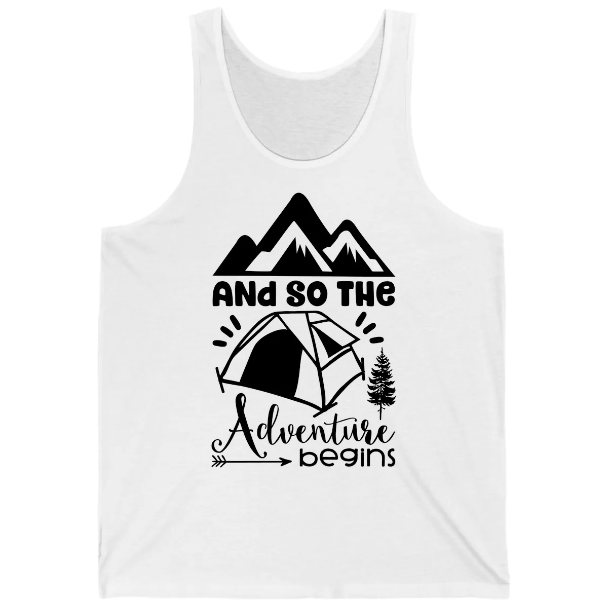 And So The Adventure Begins Tank in White