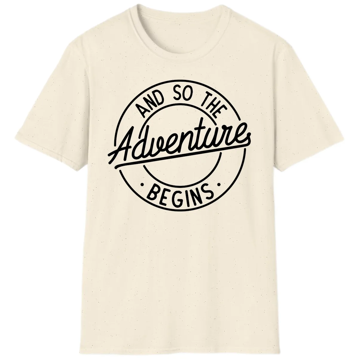 And So The Adventure Begins T-Shirt in Natural