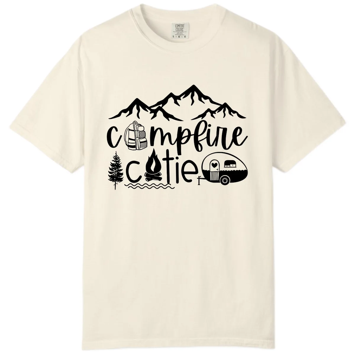 Campfire Cutie Adventure Comfort Color in Ivory