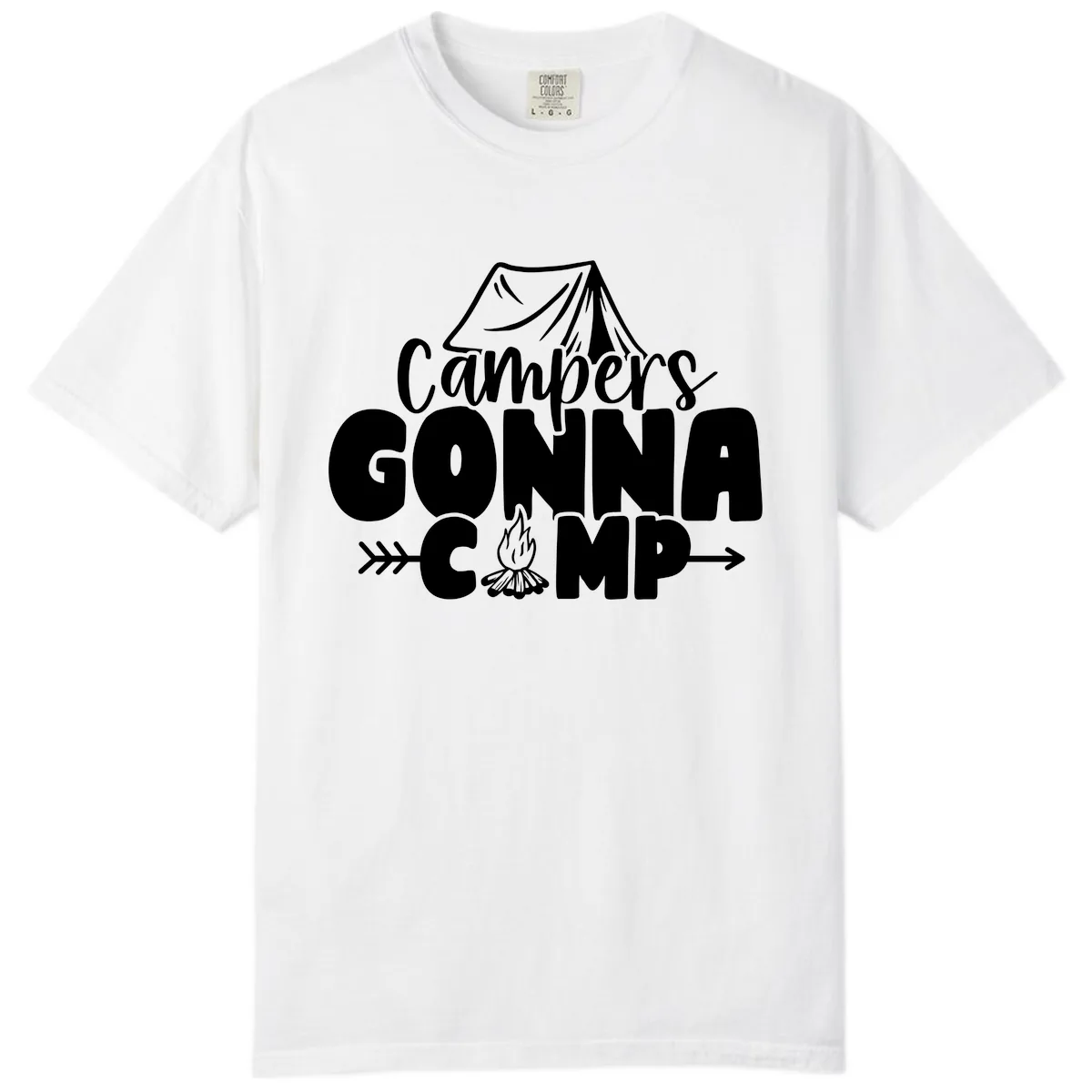 Campers Gonna Camp Comfort Color in White