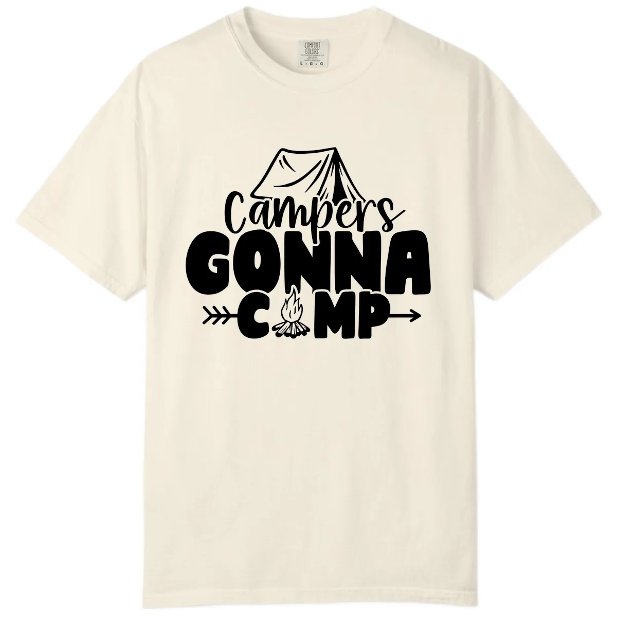 Campers Gonna Camp Comfort Color in Ivory