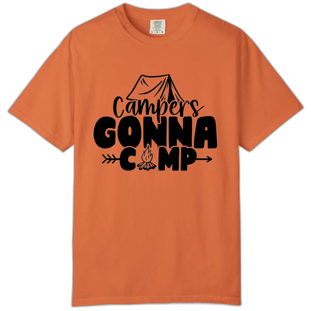 Campers Gonna Camp Comfort Color in Burnt Orange