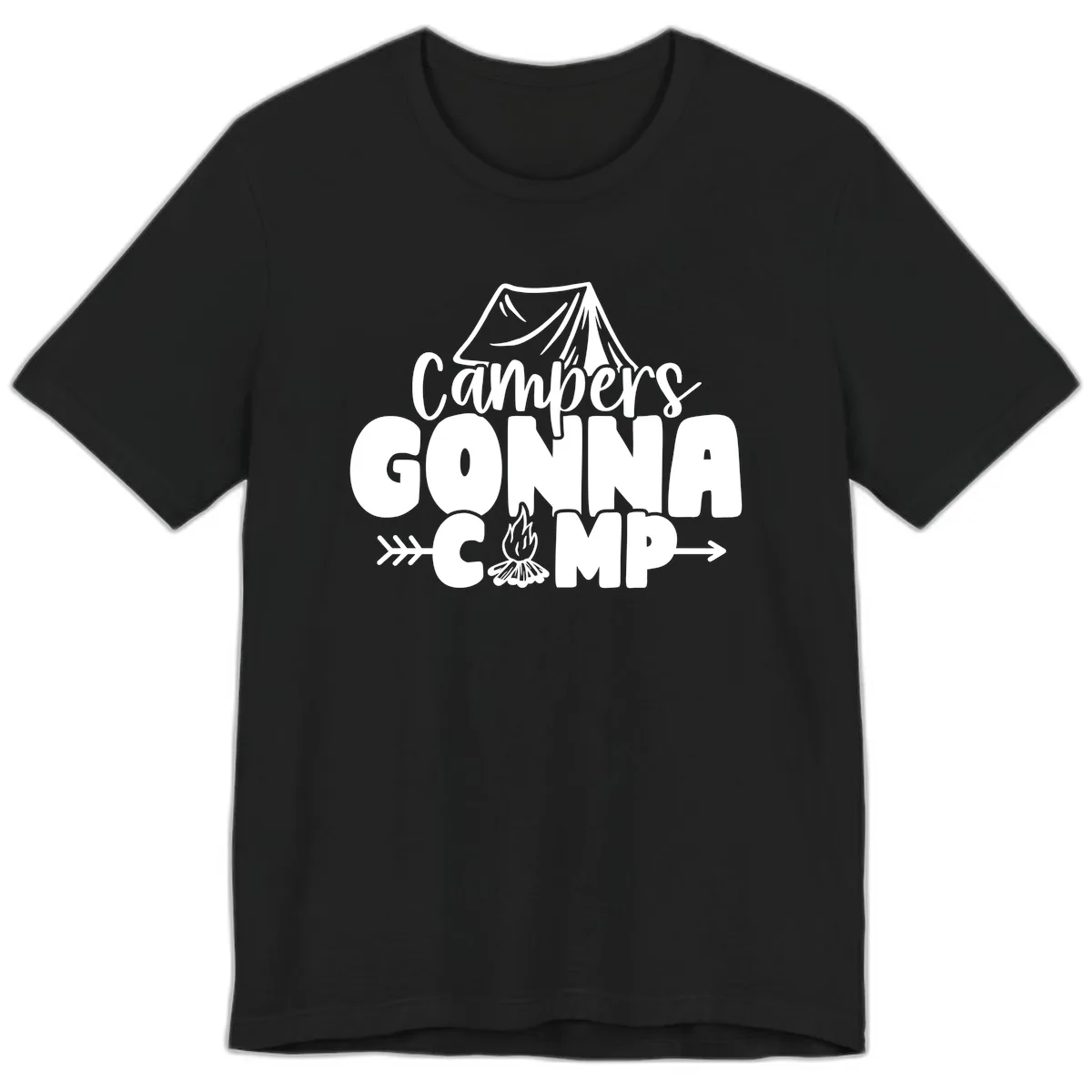 Campers Gonna Camp Premium T-Shirt in Black