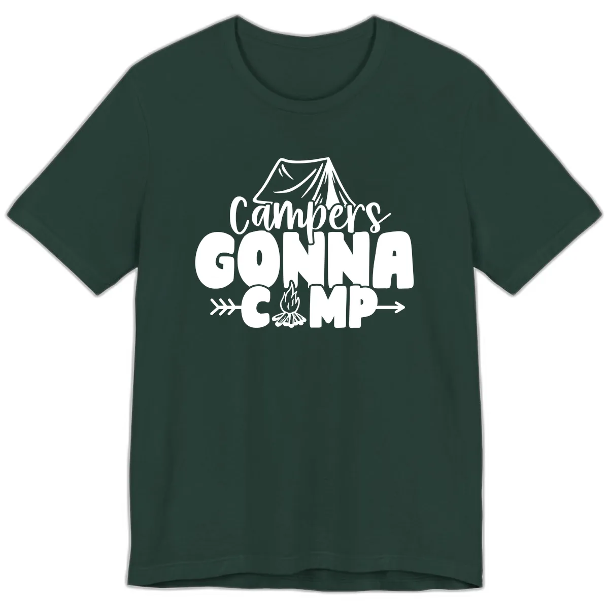 Campers Gonna Camp Premium T-Shirt in Forest