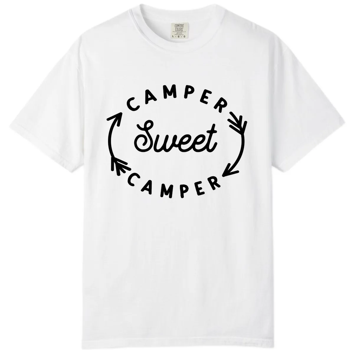 Camper Sweet Camper Comfort Color in White