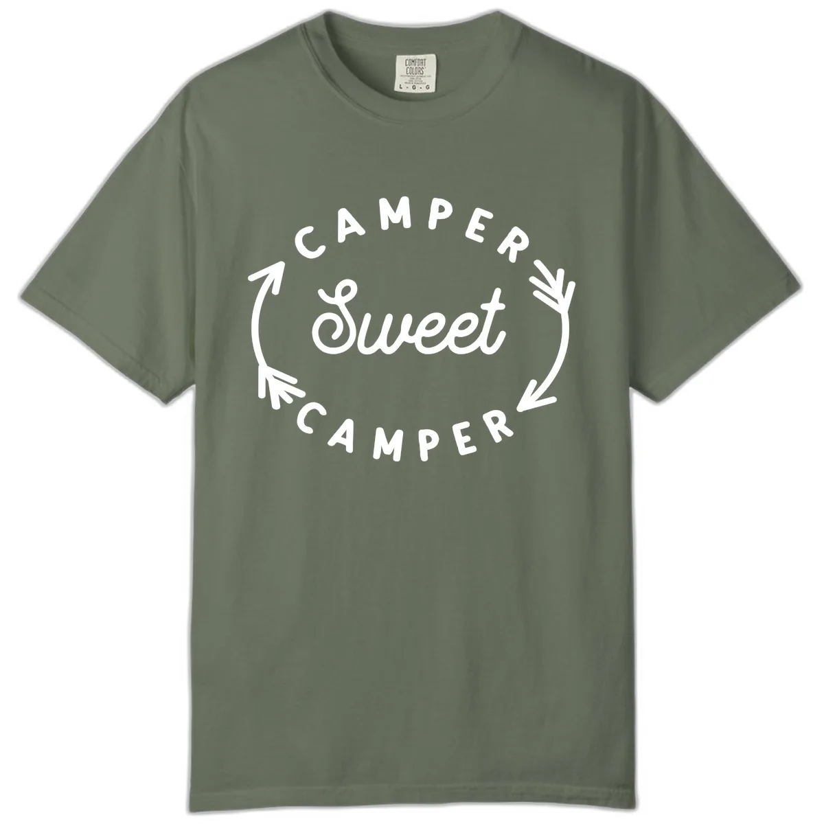 Camper Sweet Camper Comfort Color in Moss