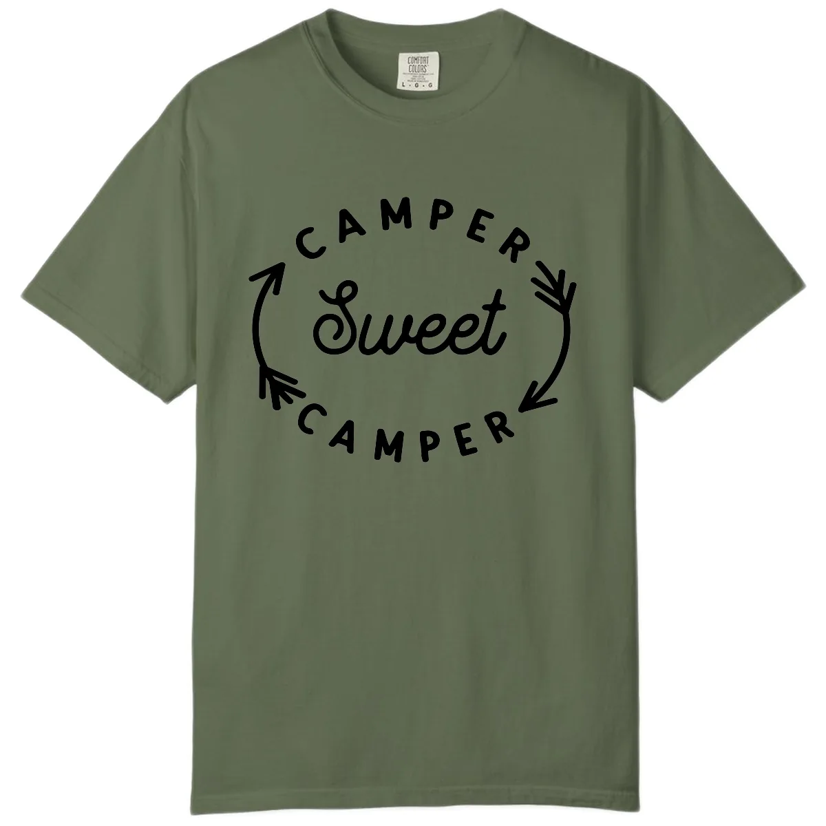 Camper Sweet Camper Comfort Color in Sage