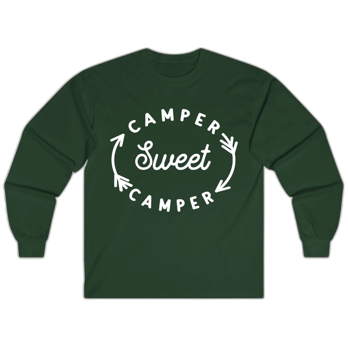 Camper Sweet Camper Long Sleeve in Forest Green