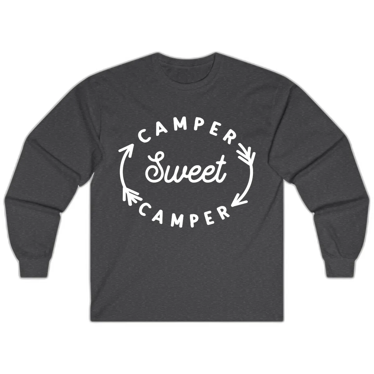 Camper Sweet Camper Long Sleeve in Dark Heather
