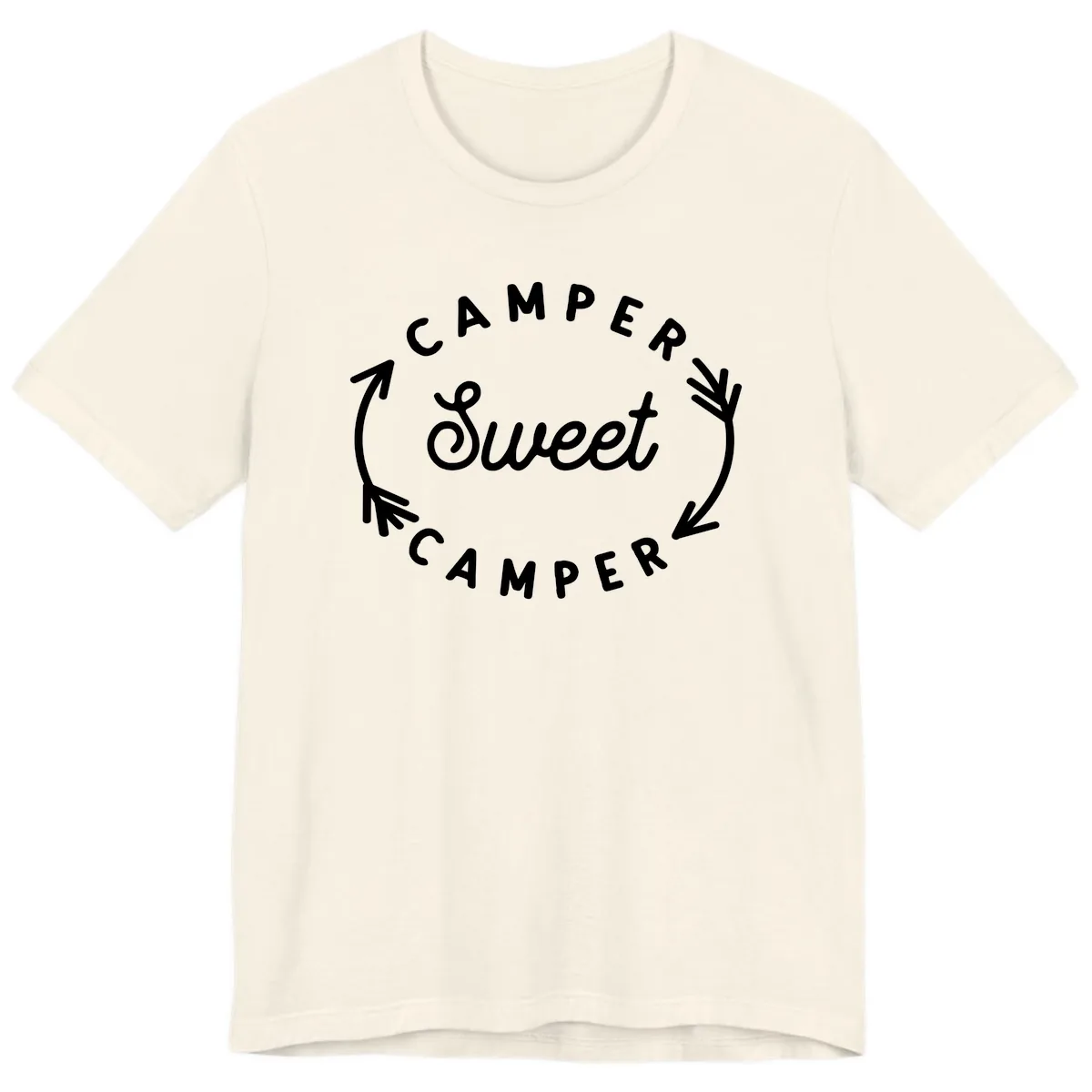 Camper Sweet Camper Premium T-Shirt in Natural