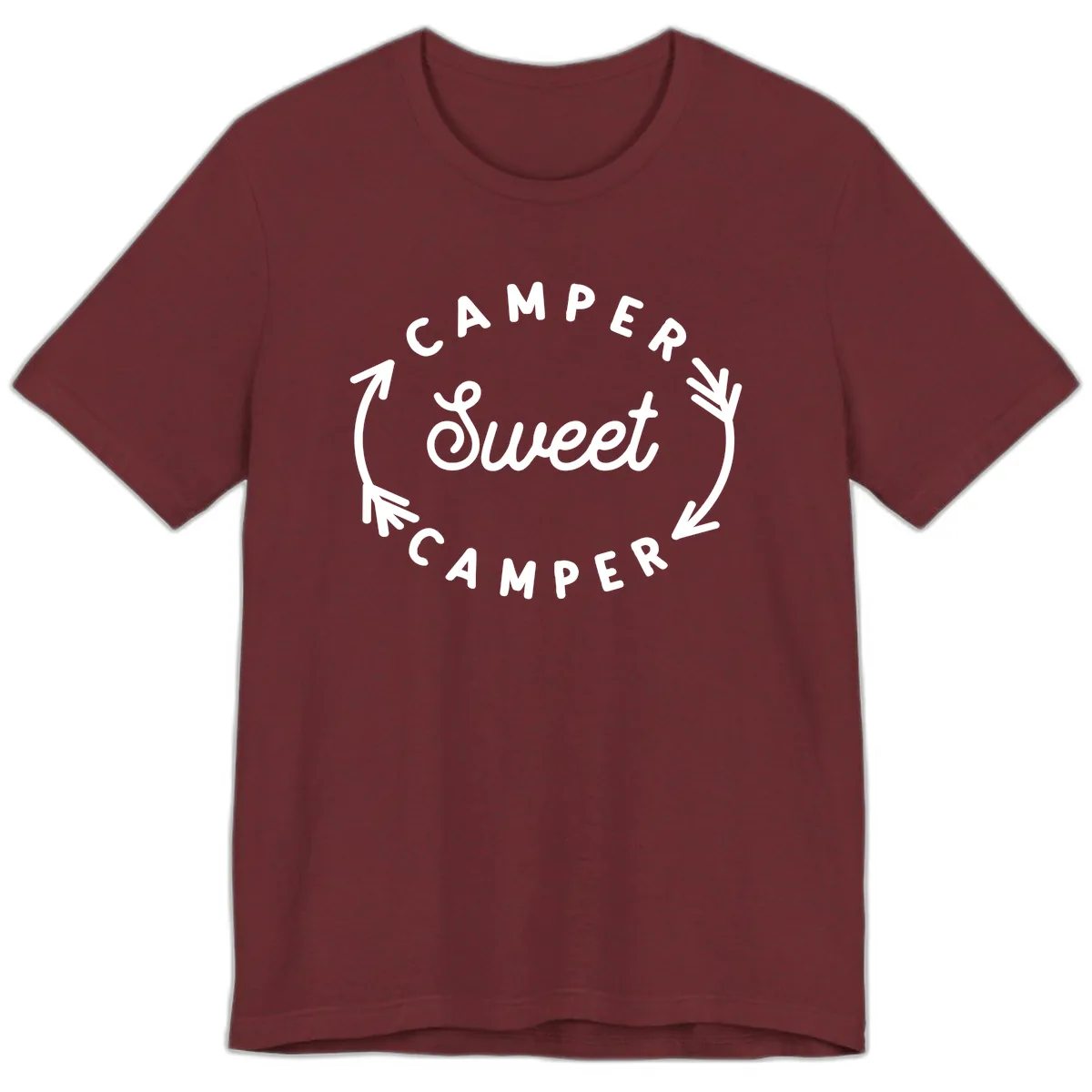 Camper Sweet Camper Premium T-Shirt in Heather Cardinal