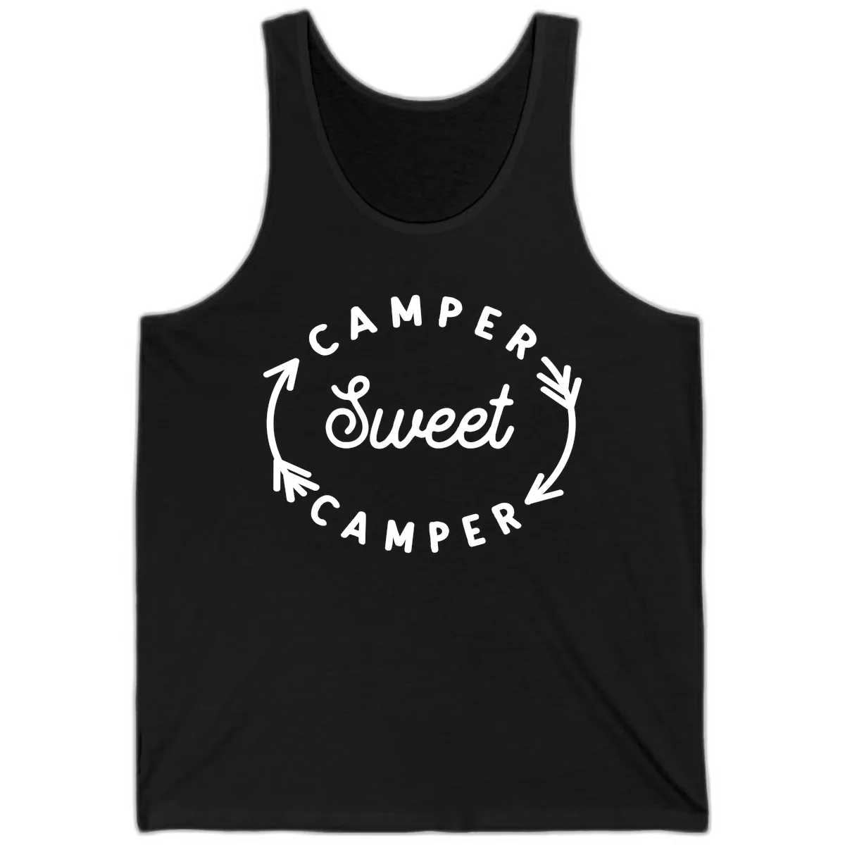 Camper Sweet Camper Tank in Black