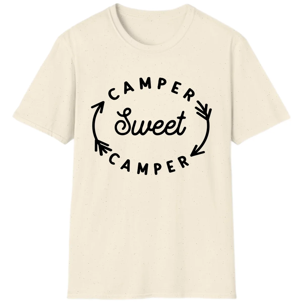 Camper Sweet Camper T-Shirt in Natural