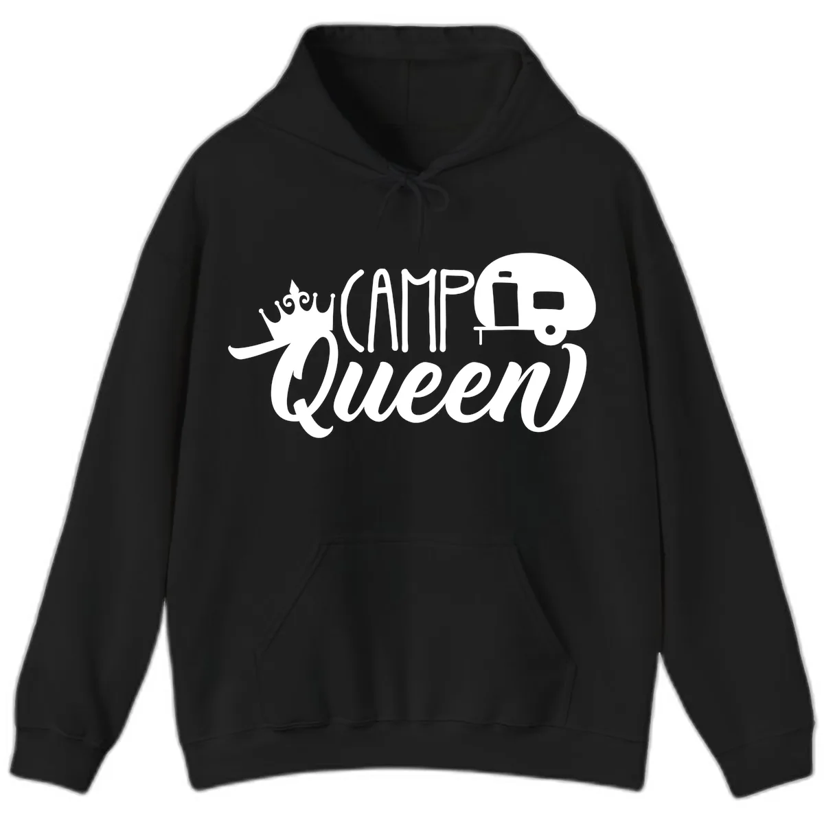 Camp Queen Glamping Life Hoodie in Black