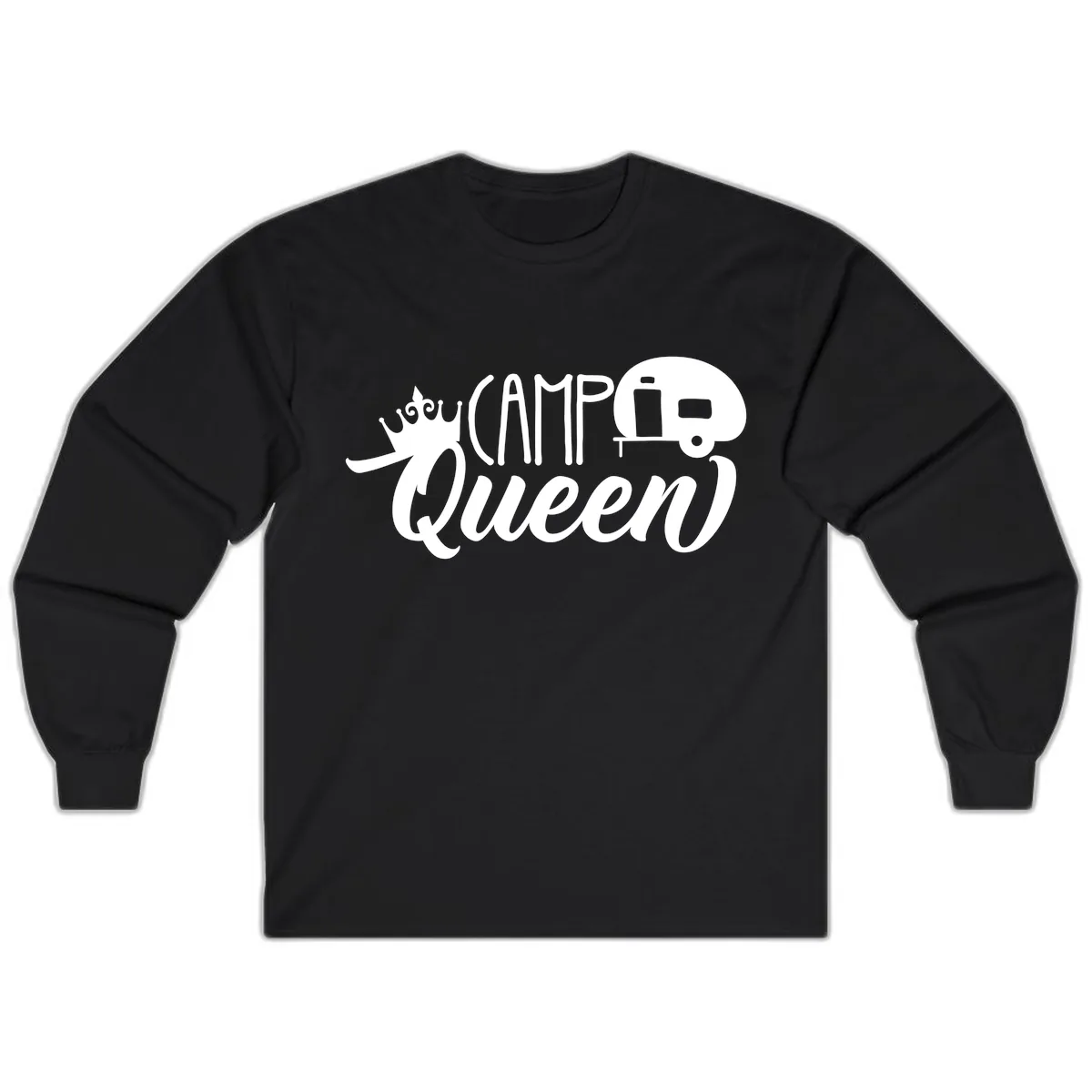 Camp Queen Glamping Life Long Sleeve in Black