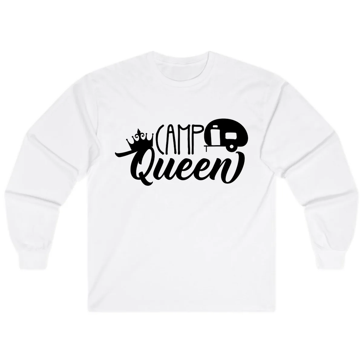 Camp Queen Glamping Life Long Sleeve in White