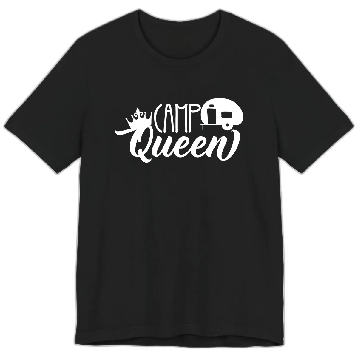 Camp Queen Glamping Life Premium T-Shirt in Black