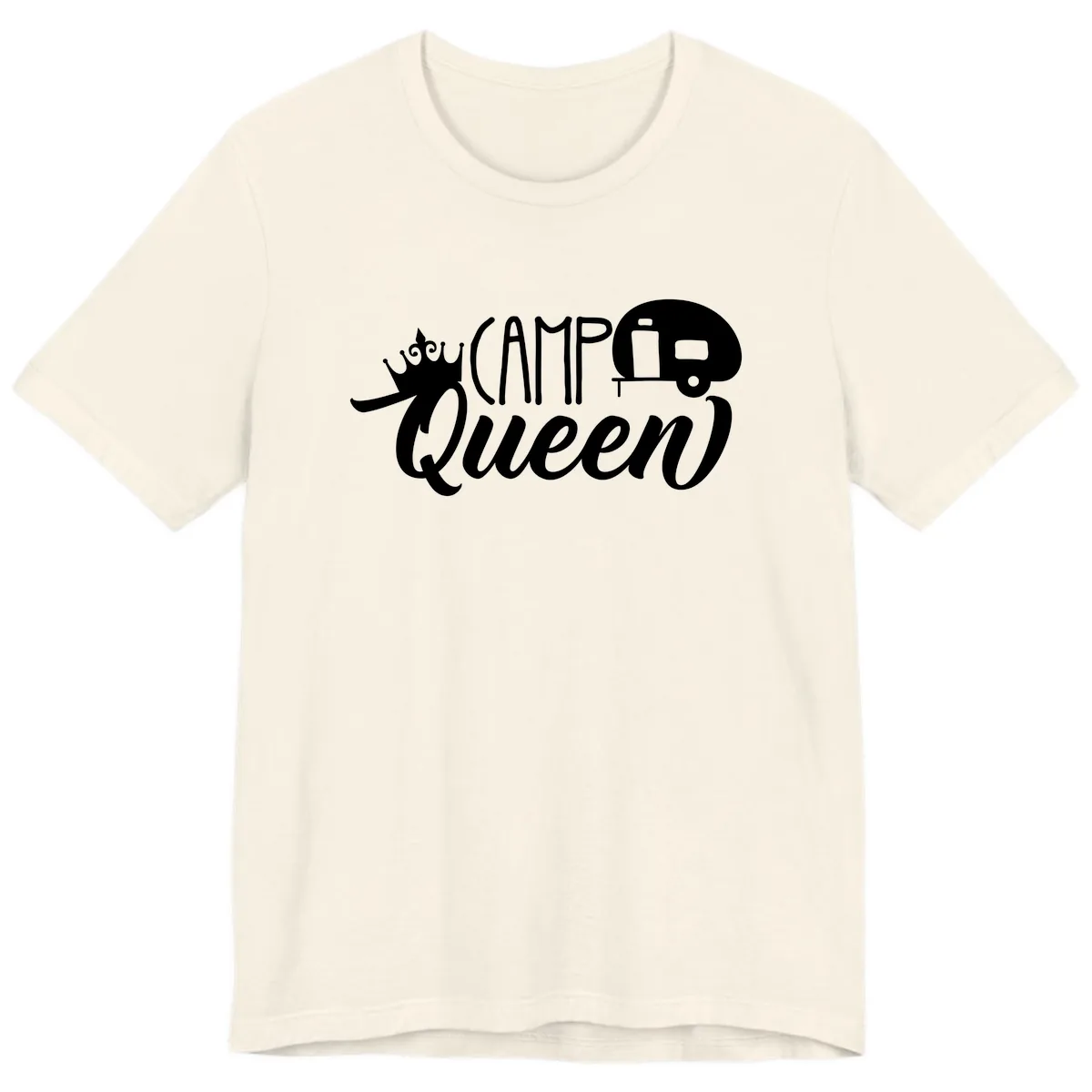 Camp Queen Glamping Life Premium T-Shirt in Natural