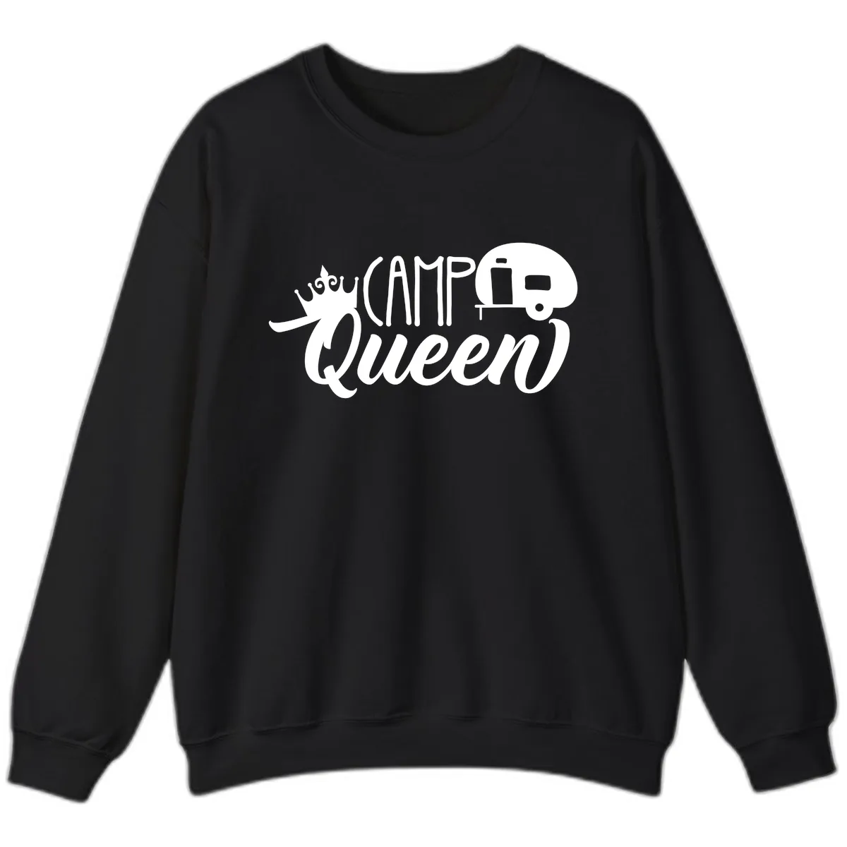 Camp Queen Glamping Life Sweatshirt in Black