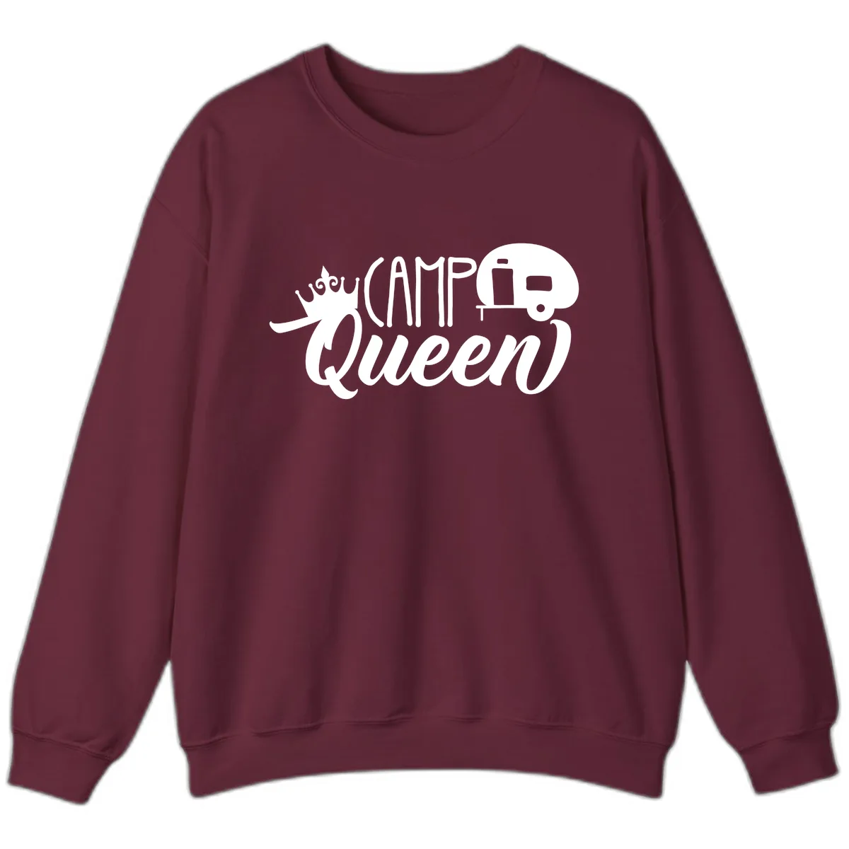 Camp Queen Glamping Life Sweatshirt in Maroon
