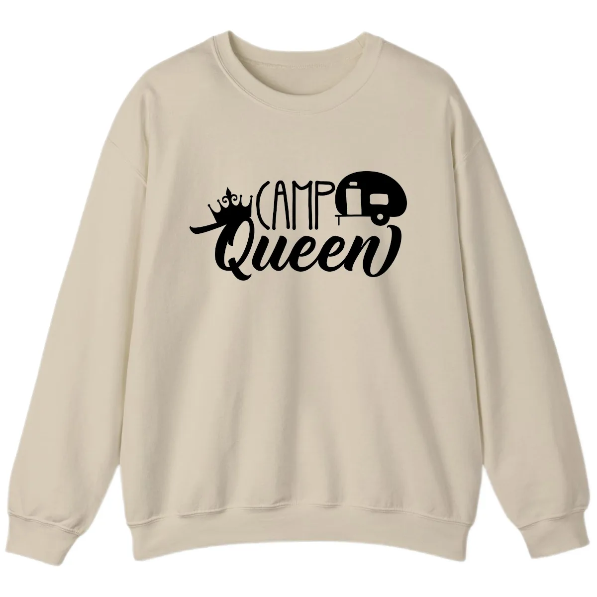 Camp Queen Glamping Life Sweatshirt in Sand