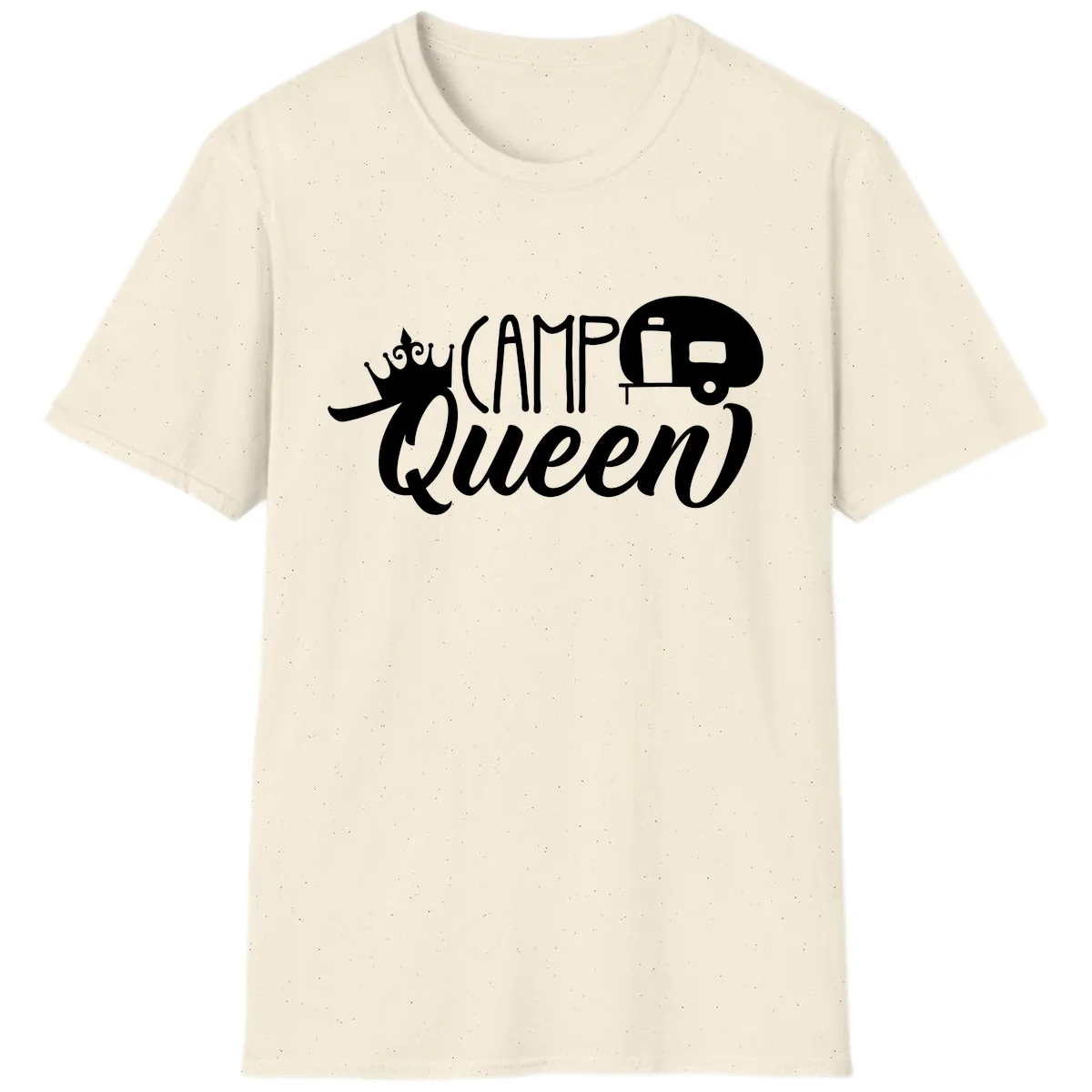 Camp Queen Glamping Life T-Shirt in Natural