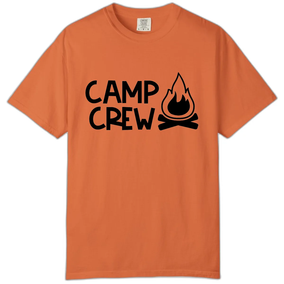 Camp Crew Campfire Comfort Color in Burnt Orange