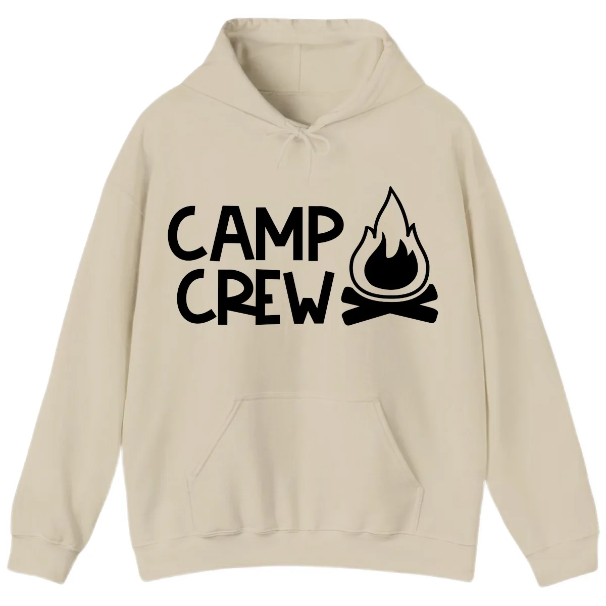 Camp Crew Campfire Hoodie in Sand