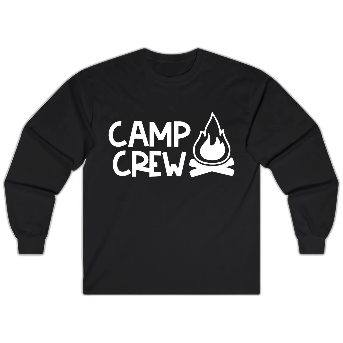 Camp Crew Campfire Long Sleeve in Black