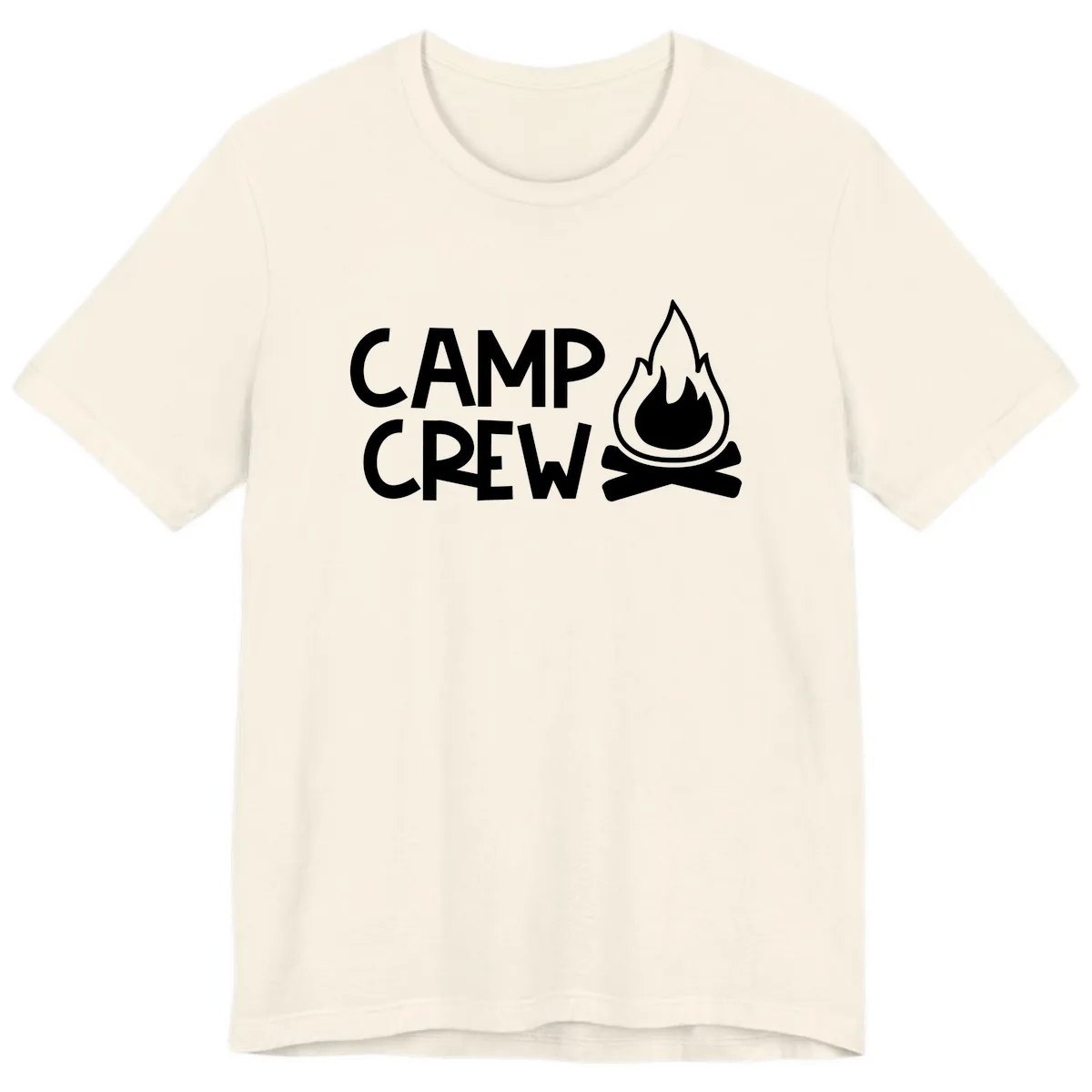 Camp Crew Campfire Premium T-Shirt in Natural