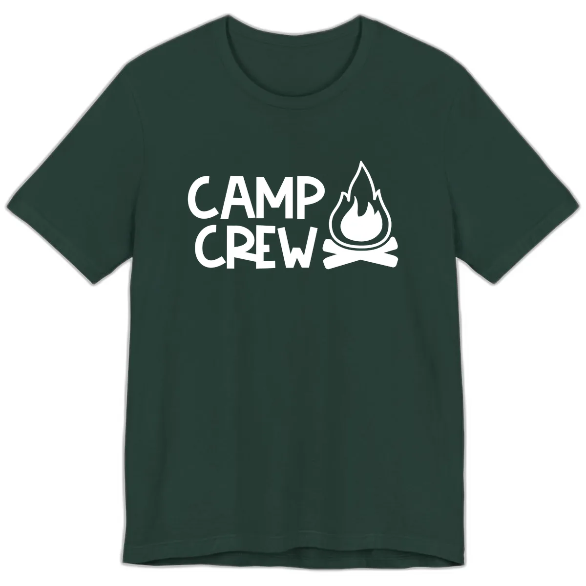 Camp Crew Campfire Premium T-Shirt in Forest