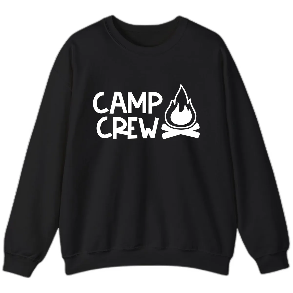 Camp Crew Campfire Sweatshirt in Black