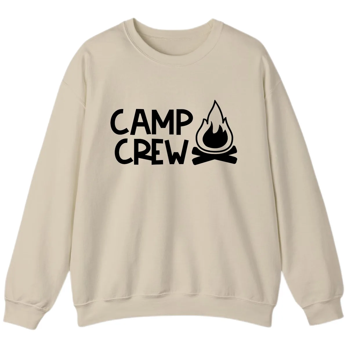 Camp Crew Campfire Sweatshirt in Sand