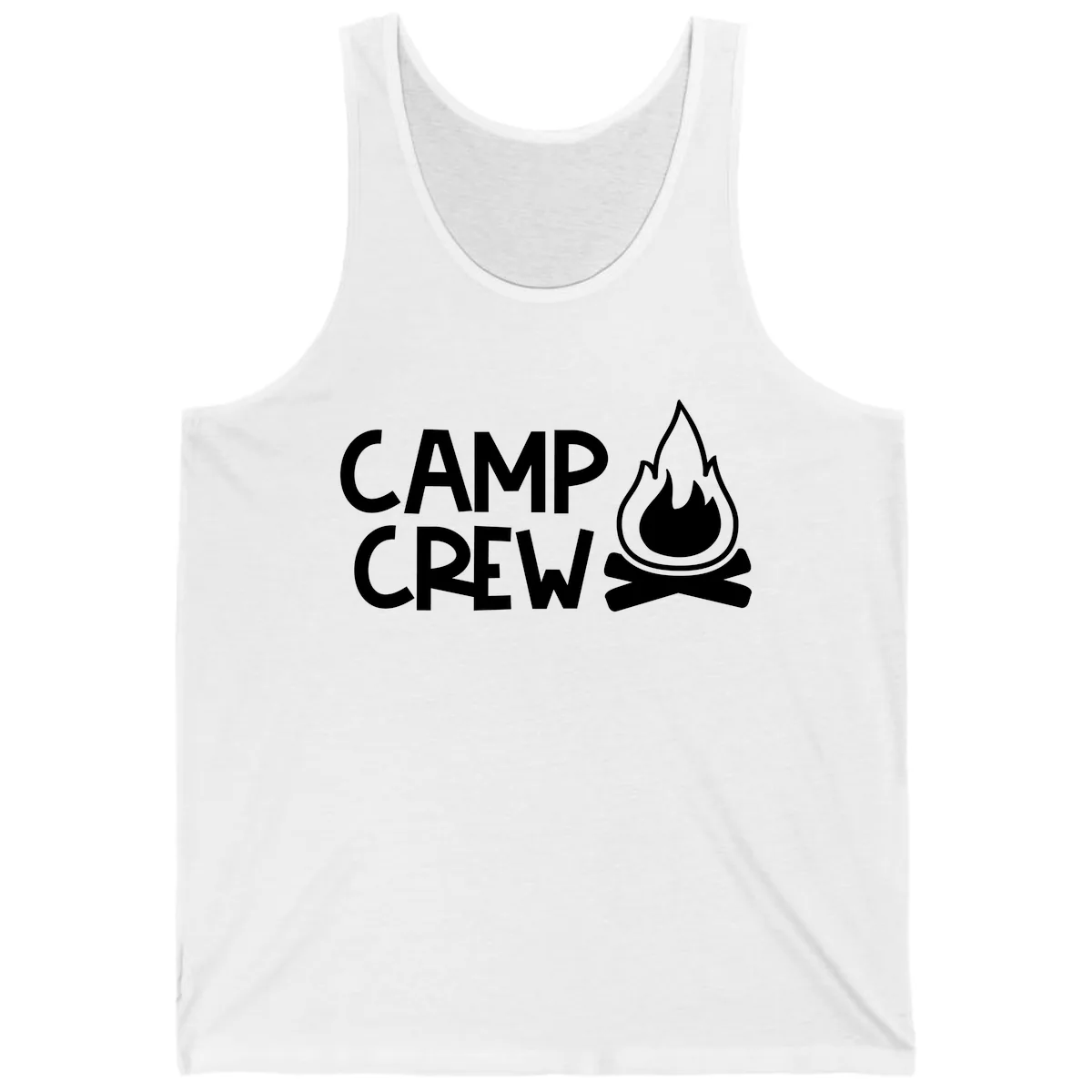 Camp Crew Campfire Tank in White
