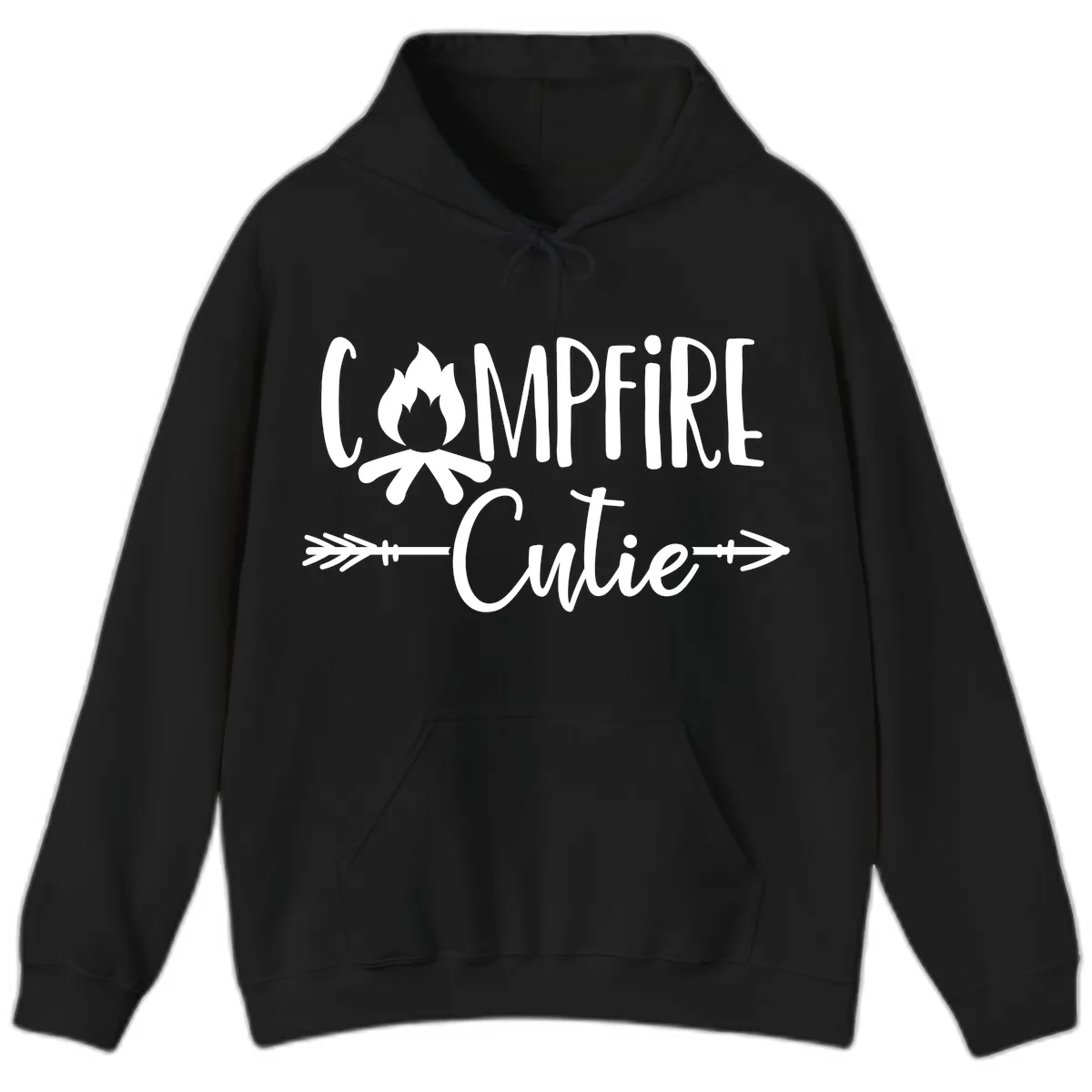 Campfire Cutie Hoodie in Black
