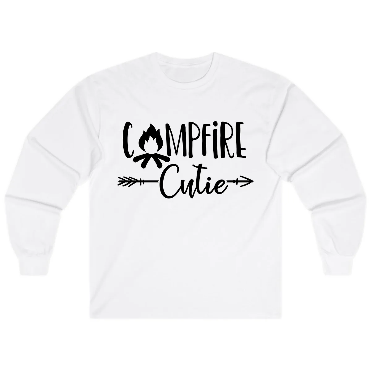 Campfire Cutie Long Sleeve in White