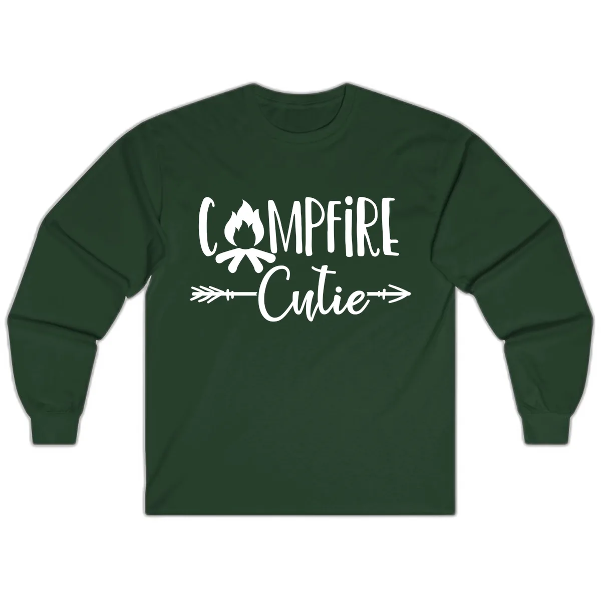 Campfire Cutie Long Sleeve in Forest Green